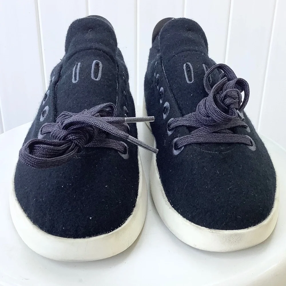 Mens Sz 9 USED ALLBIRDS Tree Pipers Running Shoes 1020 NV1 7.1KG Black/White - Picture 3 of 12